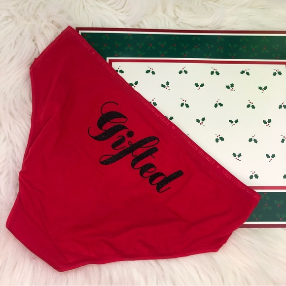 New Victoria’s Secret Cotton Panties Size Large - Christmas Holiday Winter - Picture 6 of 7